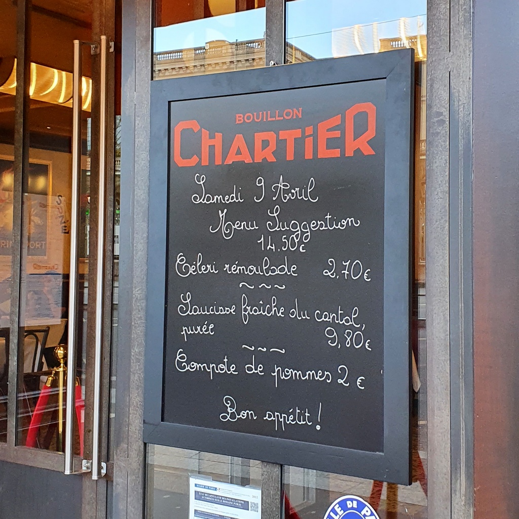 Bouillon Chartier et théâtre : 2 bons plans sorties dans Paris. 1 Bouillon Chartier gare de l'est bon plan paris
