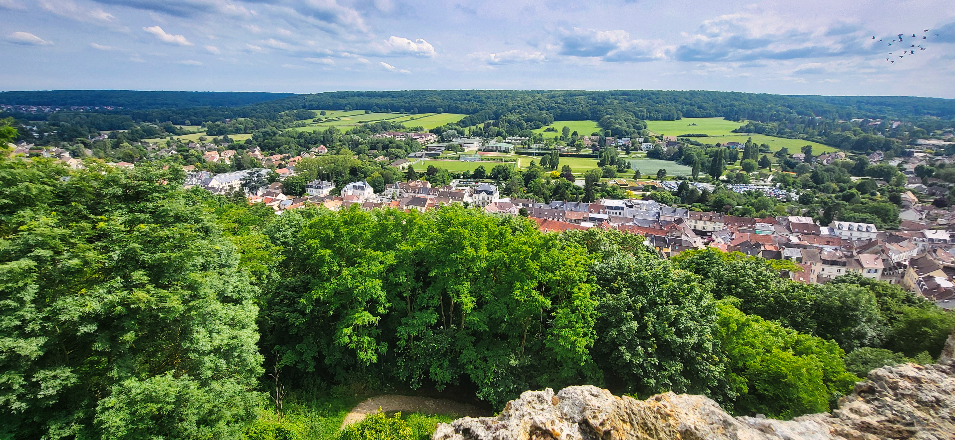 Découvrir Chevreuse et sa promenade des petits ponts. 8 Chevreuse vue panoramique