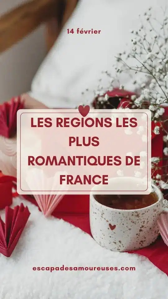 Quelles sont les régions les plus romantiques de France ? 4 Story Instagram Joyeuse Saint Valentin Minimaliste Rouge