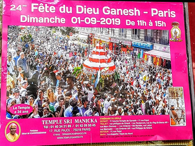 Sur la route des Indes à la Courneuve. 3 fete du dieu ganesh paris