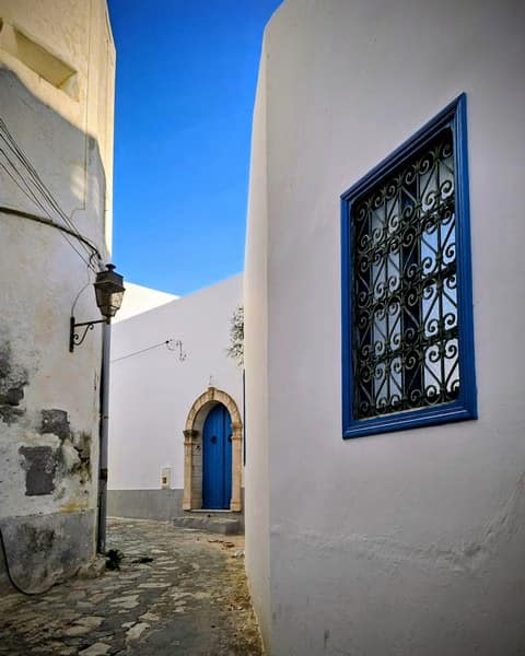 Mahdia, la perle méconnue de la Tunisie : guide et récit d'une semaine idéale. 8 Rue étroite avec porte bleue