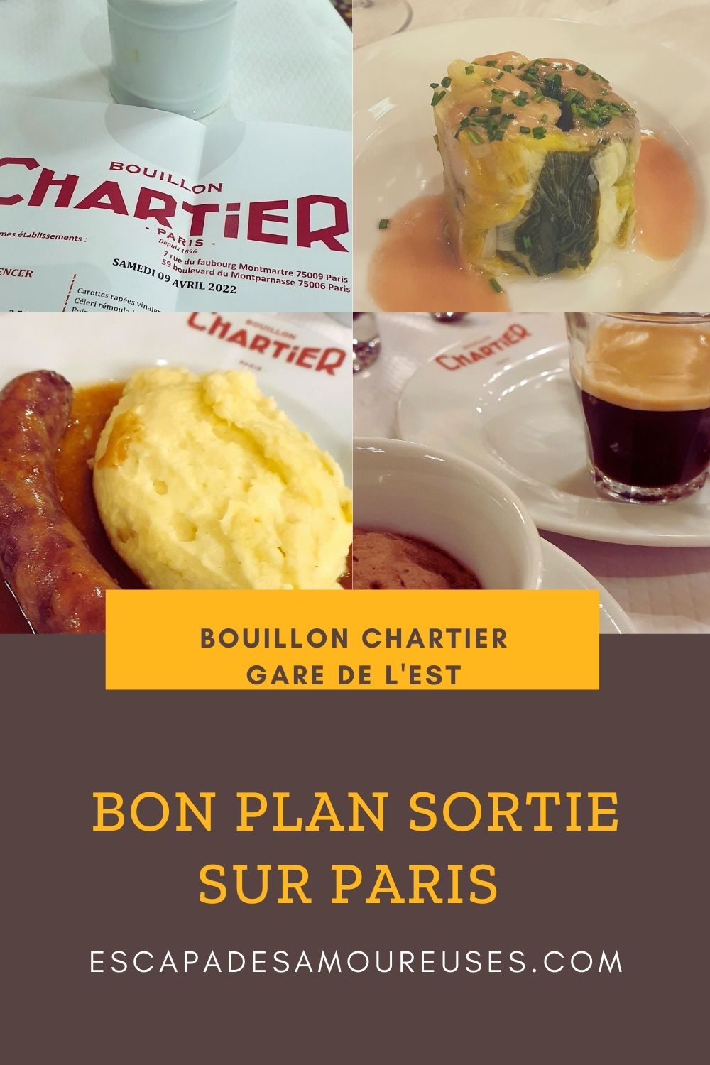 Bouillon Chartier et théâtre : 2 bons plans sorties dans Paris. 15 BOUILLON CHARTIER GARE DE L'EST BON PLAN POUR SORTIR DANS PARIS