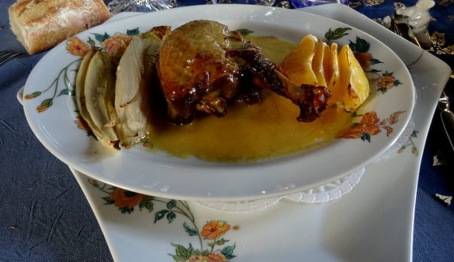 Une petite bonbonnière en Normandie 6 Plat : canard à l'orange
