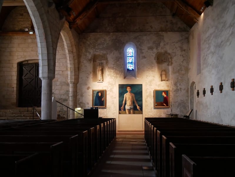 Chambres d'hôtes Fenêtres-sur-mer : 10 ans ! 55 eglise de varengeville sur mer seine maritime normandie